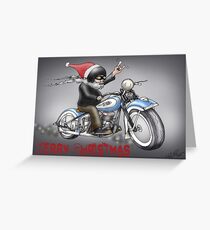 Weihnachten Harley Stil Motorrad Grußkarte