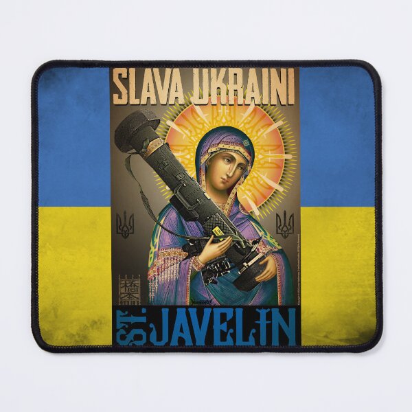 Item preview, "St. Javelin of Ukraine" (Dark) designed and sold by Hashimoto Studios.