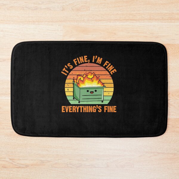 Item preview, It's Fine, I'm Fine,Everything's Fine Lil Dumpster Fire Cool Pullover Hoodie designed and sold by pinkeyatur.