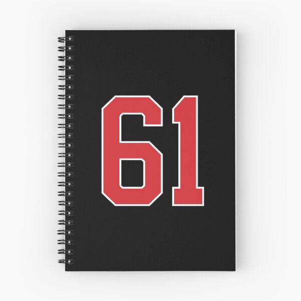 Item preview, Sports Number 61, red black color lucky sport sixty one designed and sold by ArtIsParty.