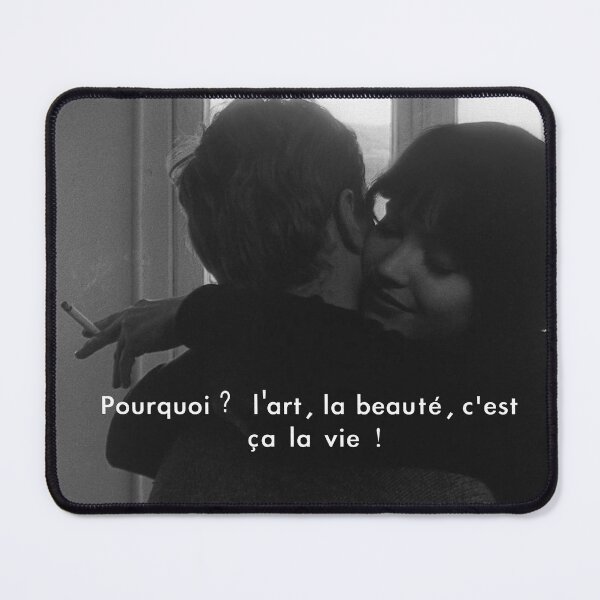 Item preview, Pourquoi? L'art, la beauté, c'est ça la vie! - Vivre Sa Vie - Jean Luc Godard - Anna Karina designed and sold by artandpop.
