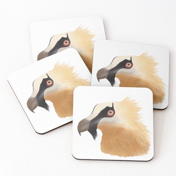 Item preview, Adult Bearded Vulture portrait designed and sold by AndrasVasasArt.