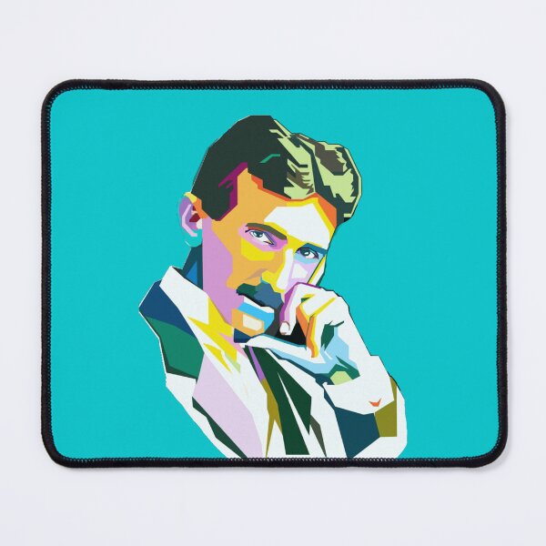 Item preview, Nikola Tesla Color Sketch- for Electrician, Electrical Engineers designed and sold by EngineersArt.