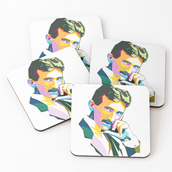 Item preview, Nikola Tesla Color Sketch- for Electrician, Electrical Engineers designed and sold by EngineersArt.