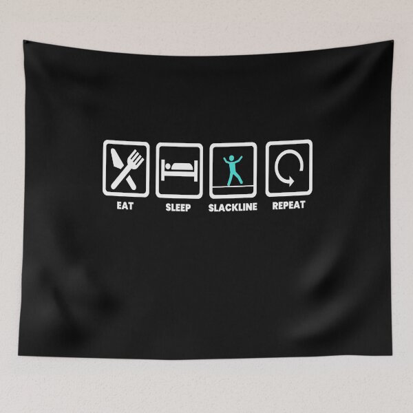 Item preview, Eat Sleep Slackline Slacklining designed and sold by MooonTees.