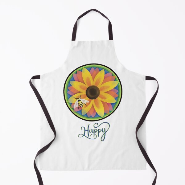 Item preview, Colorful Spring Honey Bee and Flower - Bee Happy designed and sold by MountainLyonArt.