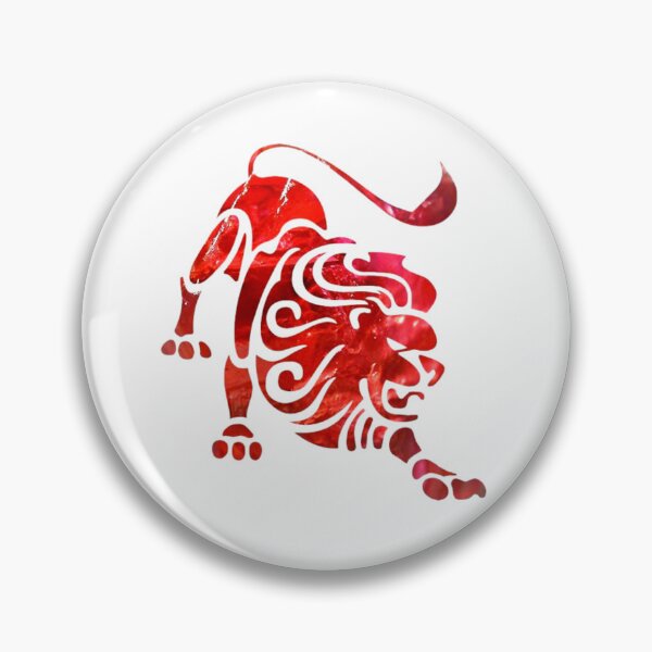 Item preview, Leo Zodiac Symbol Silhouette Design With July Birthstone Ruby Background  designed and sold by TacoRose.