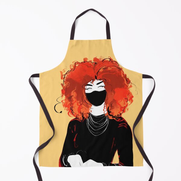 Item preview, Elegant redhead with face mask designed and sold by Rickard Bengtsson.