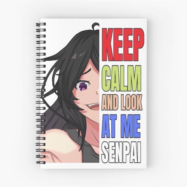 Item preview, Keep Calm And Look At Me Senpai | Yandere Girl | Anime Keep Calm designed and sold by BBMarioni.