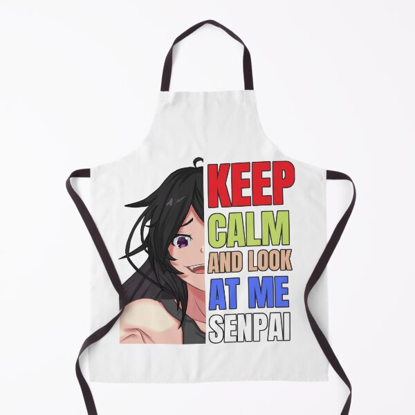 Item preview, Keep Calm And Look At Me Senpai | Yandere Girl | Anime Keep Calm designed and sold by BBMarioni.