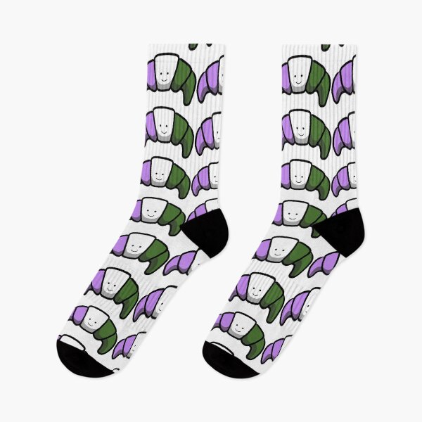 Item preview, Happy Genderqueer Pride Croissant designed and sold by CJ Vanderbeek.