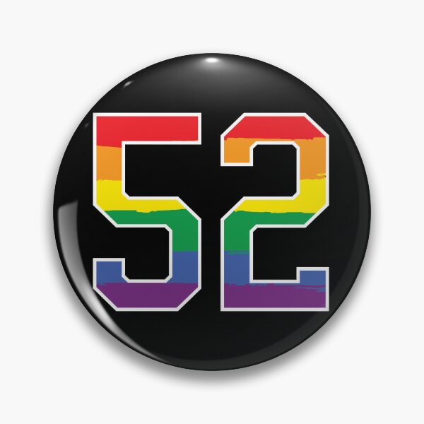 Item preview, Number 52 Rainbow LGBT pride fifty two designed and sold by LoveIsColorful.