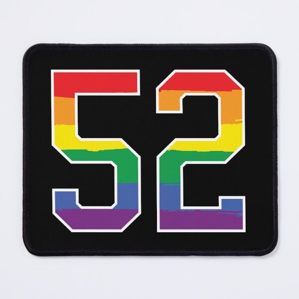 Item preview, Number 52 Rainbow LGBT pride fifty two designed and sold by LoveIsColorful.