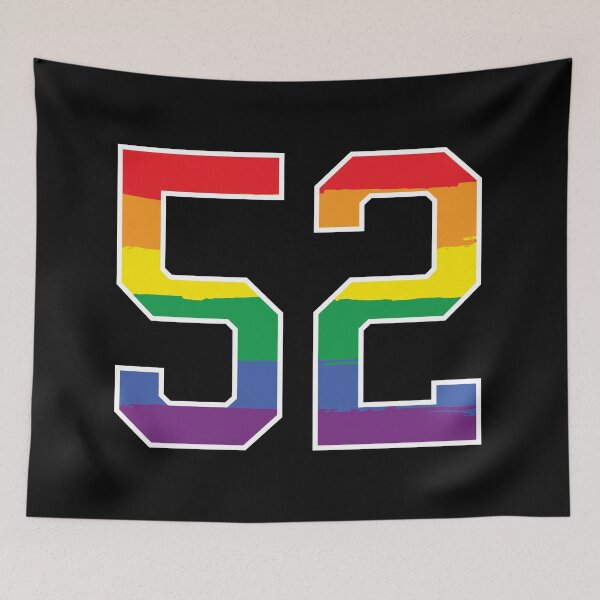 Item preview, Number 52 Rainbow LGBT pride fifty two designed and sold by LoveIsColorful.