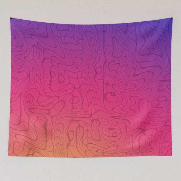 Item preview, Instagram gradient wavy grid designed and sold by rodentpad.