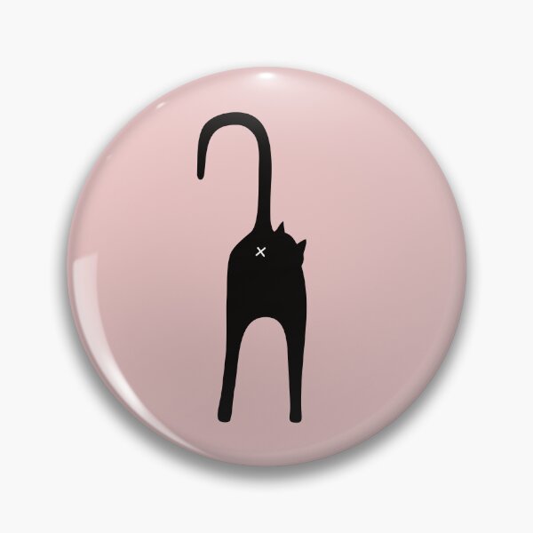 Artikelvorschau, Silhouette der schwarzen Katze von hinten entworfen und verkauft von knappidesign.