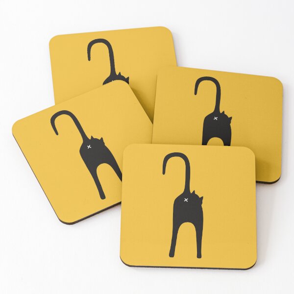 Item preview, Black cat silhouette from the behind designed and sold by knappidesign.