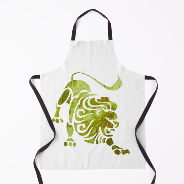 Item preview, Leo Zodiac Symbol Silhouette Design With August Birthstone Peridot Background designed and sold by TacoRose.