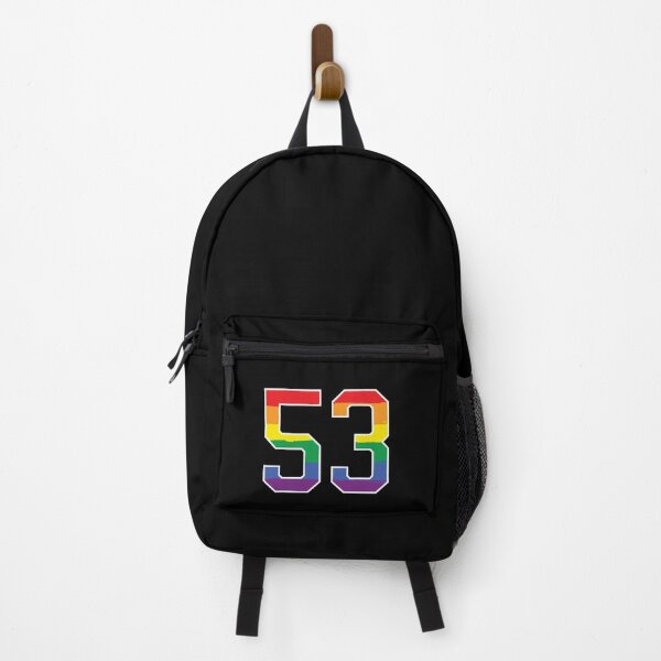 Vista previa del artículo con la obra «Número 53 Rainbow LGBT orgullo cincuenta y tres», diseñado y vendido por LoveIsColorful.