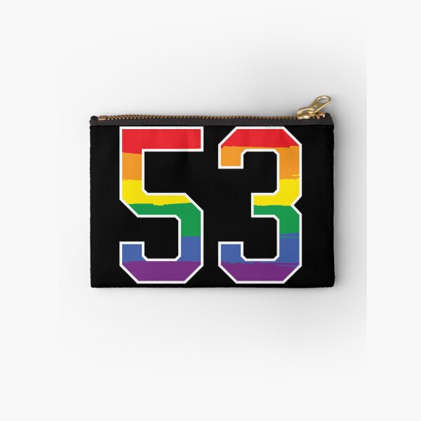 Item preview, Number 53 Rainbow LGBT pride fifty three designed and sold by LoveIsColorful.