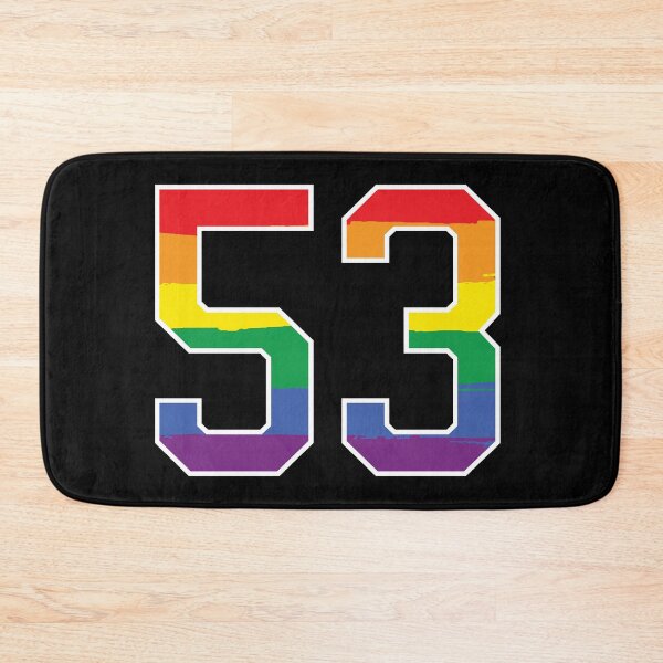 Item preview, Number 53 Rainbow LGBT pride fifty three designed and sold by LoveIsColorful.