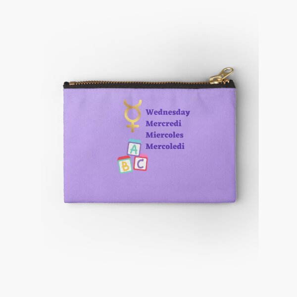 Item preview, Wednesday In English, French, Spanish and Italian designed and sold by debmund.