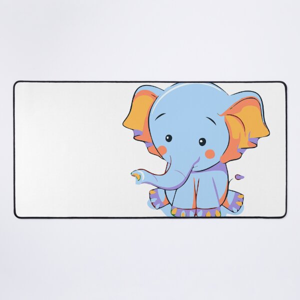 Item preview, Happy Baby Elephant - cute art designed and sold by AlexSin.