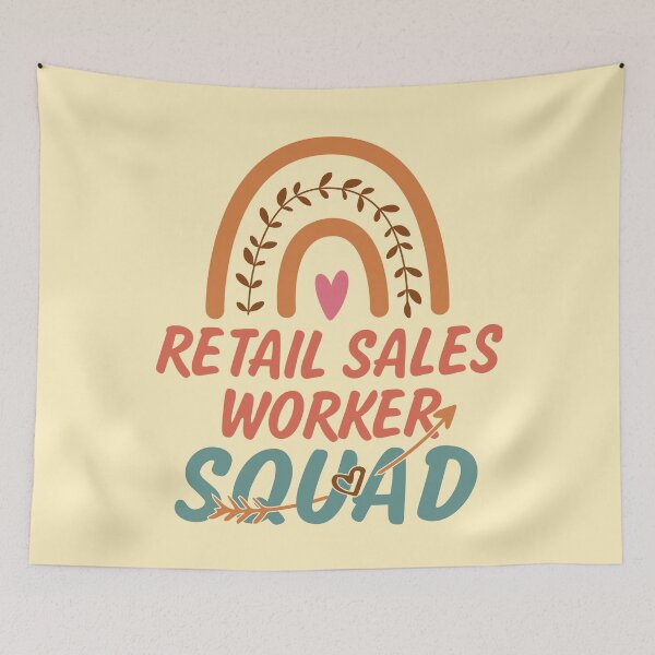 Item preview, Retail Sales Worker Squad Rainbow Quote Gift Idea For Men and Womens - Funny Retail Sales Worker designed and sold by Mmmm3344.