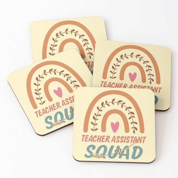 Item preview, Teacher Assistant Squad Rainbow Quote Gift Idea For Men and Womens - Funny Teacher Assistant designed and sold by Mmmm3344.