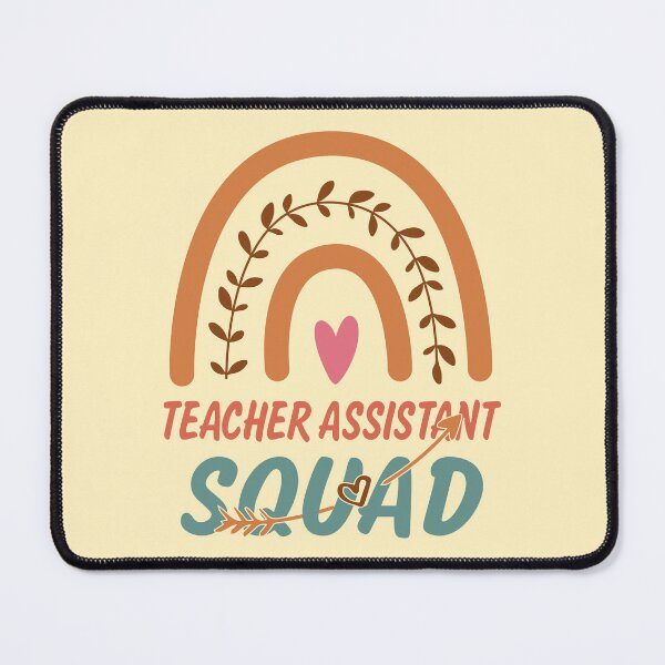 Item preview, Teacher Assistant Squad Rainbow Quote Gift Idea For Men and Womens - Funny Teacher Assistant designed and sold by Mmmm3344.