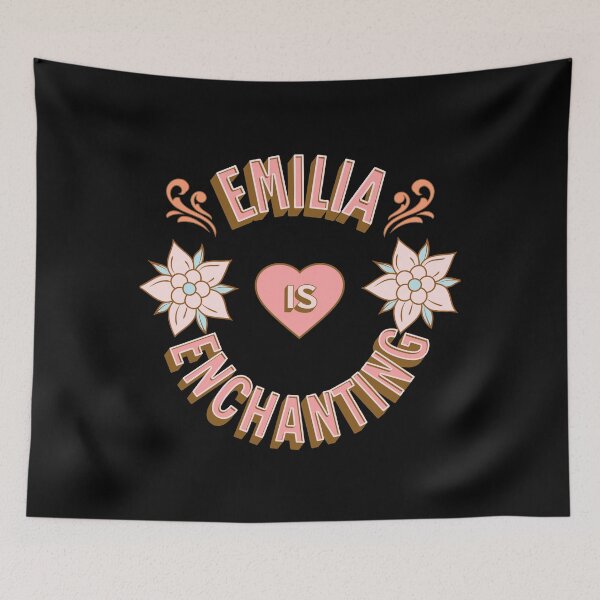 Item preview, Emilia is Enchanting - First Names - Birthday Gifts - Alliteration Fans designed and sold by epicthoughts.
