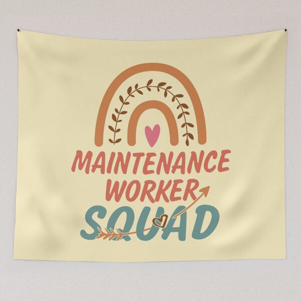 Item preview, Maintenance Worker Squad Rainbow Quote Gift Idea For Men and Womens - Funny Maintenance Worker designed and sold by Mmmm3344.