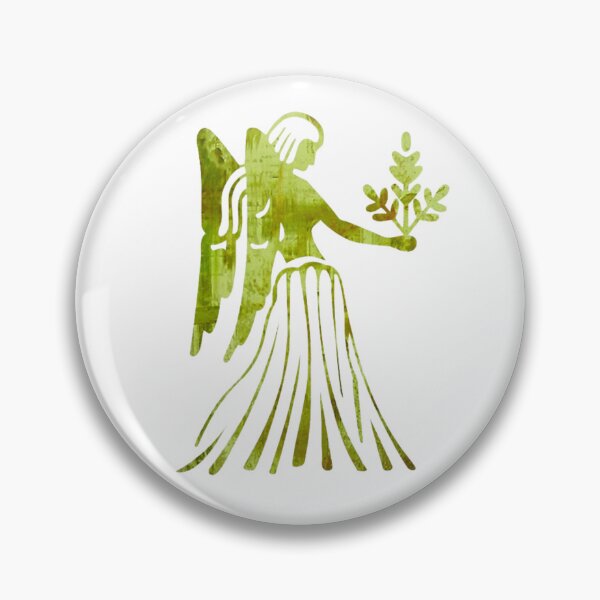 Item preview, Virgo Zodiac Symbol Silhouette Design With August Birthstone Peridot Background  designed and sold by TacoRose.