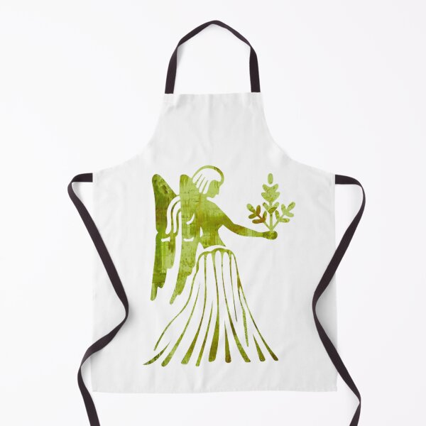 Item preview, Virgo Zodiac Symbol Silhouette Design With August Birthstone Peridot Background designed and sold by TacoRose.