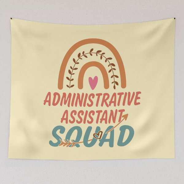 Item preview, Administrative Assistant Squad Rainbow Quote Gift Idea For Men and Womens - Funny Administrative Assistant designed and sold by Mmmm3344.