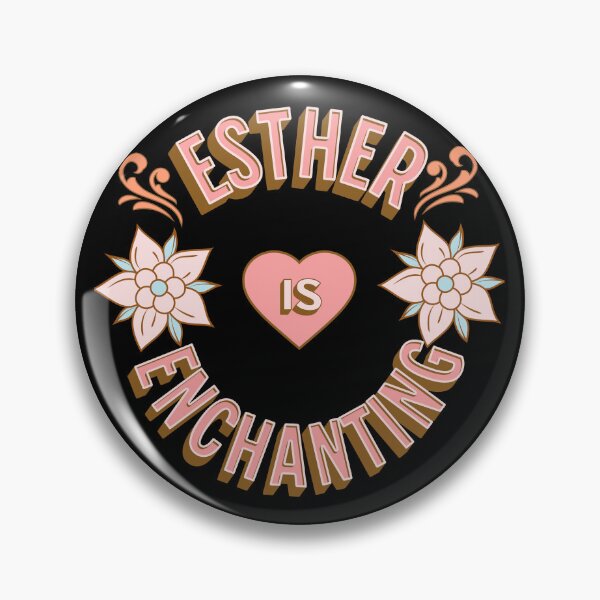 Item preview, Esther is Enchanting - First Names - Birthday Gifts - Alliteration Fans designed and sold by epicthoughts.
