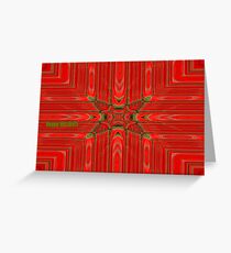 Red Abstract Greeting Card
