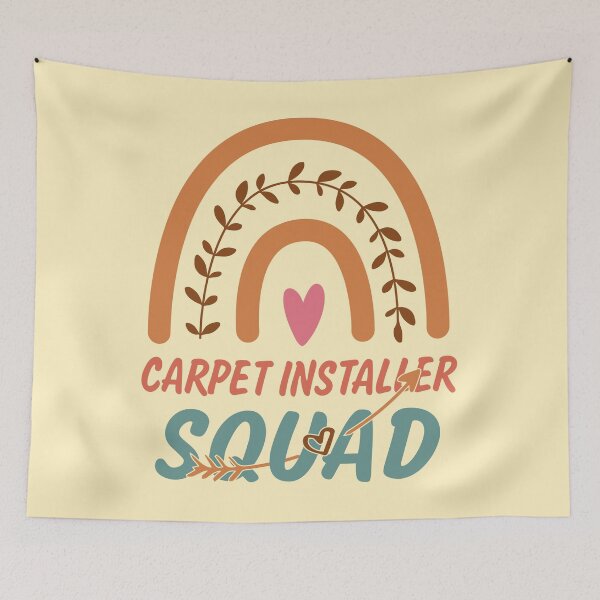 Item preview, Carpet Installer Squad Rainbow Quote Gift Idea For Men and Womens - Funny Carpet Installer designed and sold by Mmmm3344.