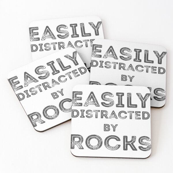 Item preview, Easily Distracted By Rocks - funny geologist gift  designed and sold by EliteSayings.