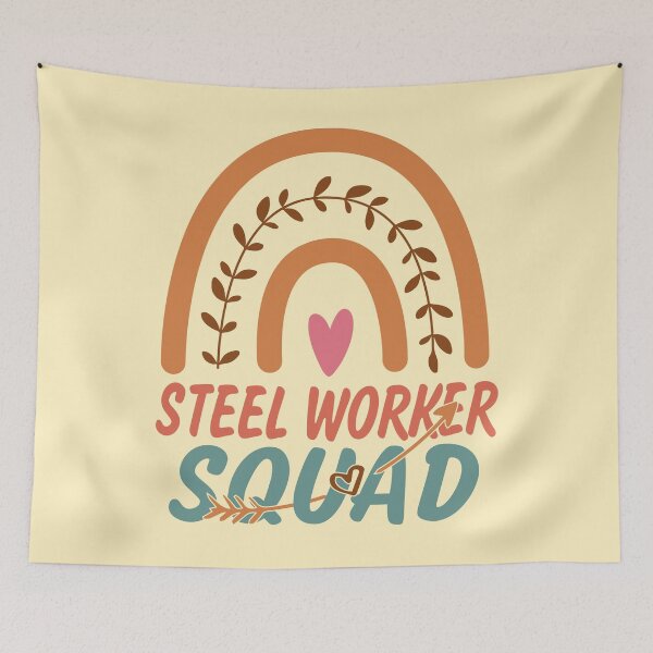Item preview, Steel Worker Squad Rainbow Quote Gift Idea For Men and Womens - Funny Steel Worker designed and sold by Mmmm3344.