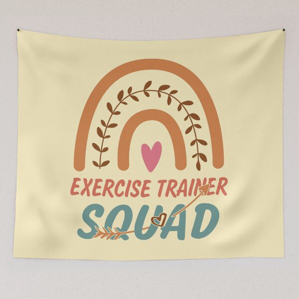 Item preview, Exercise Trainer Squad Rainbow Quote Gift Idea For Men and Womens - Funny Exercise Trainer designed and sold by Mmmm3344.