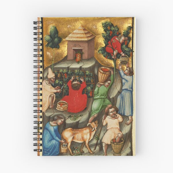 Item preview, MEDIEVAL GRAPE VINEYARD HARVEST Antique Grapevine Miniature designed and sold by BulganLumini.