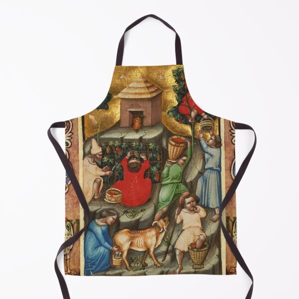 Item preview, MEDIEVAL GRAPE VINEYARD HARVEST Antique Grapevine Miniature designed and sold by BulganLumini.