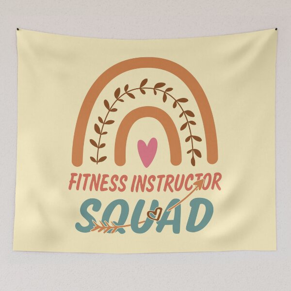 Item preview, fitness Instructor Squad Rainbow Quote Gift Idea For Men and Womens - Funny fitness Instructor designed and sold by Mmmm3344.