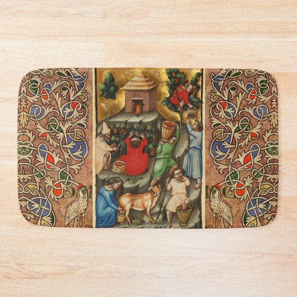 Item preview, MEDIEVAL GRAPE VINEYARD HARVEST Antique Grapevine Miniature designed and sold by BulganLumini.