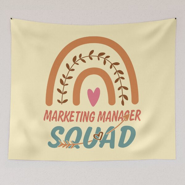 Item preview, Marketing Manager Squad Rainbow Quote Gift Idea For Men and Womens - Funny Marketing Manager designed and sold by Mmmm3344.