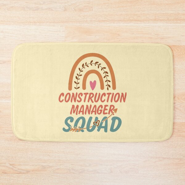 Item preview, Construction Manager Squad Rainbow Quote Gift Idea For Men and Womens - Funny Construction Manager designed and sold by Mmmm3344.