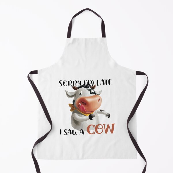 Item preview, Sorry I Am Late I Saw A Cow FUNNY TSHIRT GIFT FOR cute farmers gift for cow lovers designed and sold by GhostAmine.