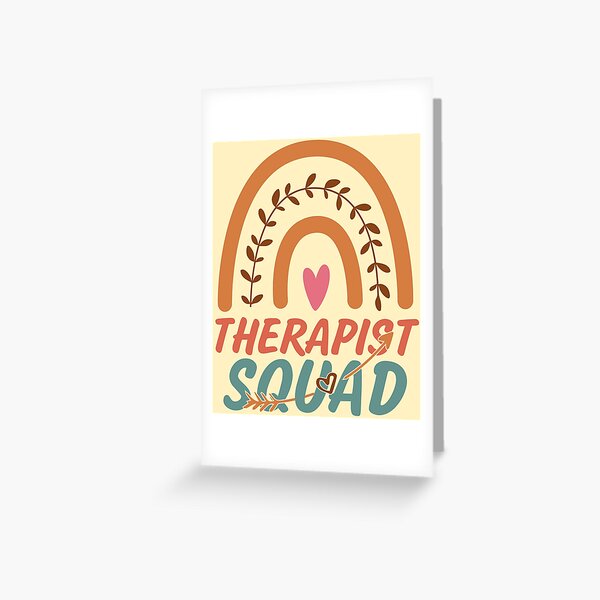 Artikel-Vorschau von Therapist Squad Rainbow Quote Geschenkidee für Männer und Frauen - Lustiger Therapeut, designt und verkauft von Mmmm3344.