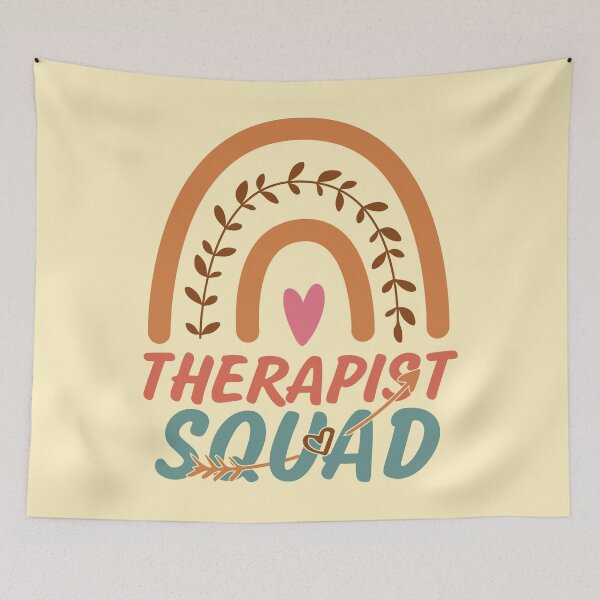 Item preview, Therapist Squad Rainbow Quote Gift Idea For Men and Womens - Funny Therapist designed and sold by Mmmm3344.